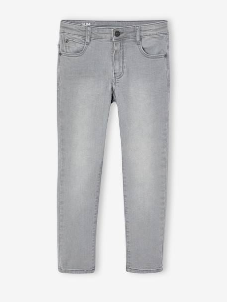 Slim morphological jeans for boy size large Dark Blue+Dark Grey+Denim Blue+denim grey+double stone 