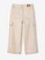 Girls' iridescent cargo trousers silver 