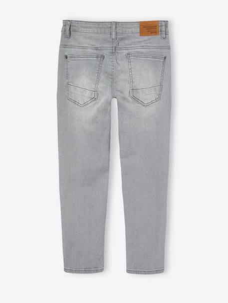 Slim morphological jeans for boy size large Dark Blue+Dark Grey+Denim Blue+denim grey+double stone 