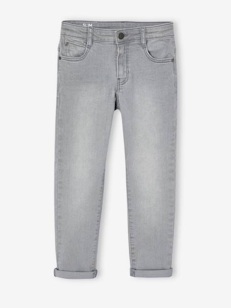 Slim morphological jeans for boy size large Dark Blue+Dark Grey+Denim Blue+denim grey+double stone 