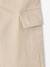 Girls' iridescent cargo trousers silver 