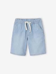 Boys-Easy-to-Slip-On Denim Bermuda Shorts for Boys