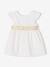 Occasion Wear Dress with Bow at the Back, for Babies white 