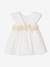 Occasion Wear Dress with Bow at the Back, for Babies white 