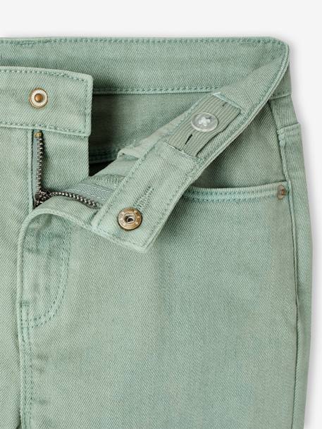 MorphologiK slim trousers for girls anthracite+rosy+sage green 