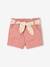 Paperbag Shorts with Belt for Babies grey green+rose 
