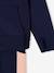 Technical fabric hooded sweatshirt and leggings set for girls navy blue 