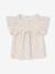 Cotton gauze blouse and shorts ceremony outfit for girls white 