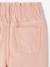 Paperbag trousers for girls with heart pockets rosy 
