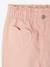 Paperbag trousers for girls with heart pockets rosy 