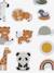 Set of 24 bath stickers with net TANZANIA yellow 