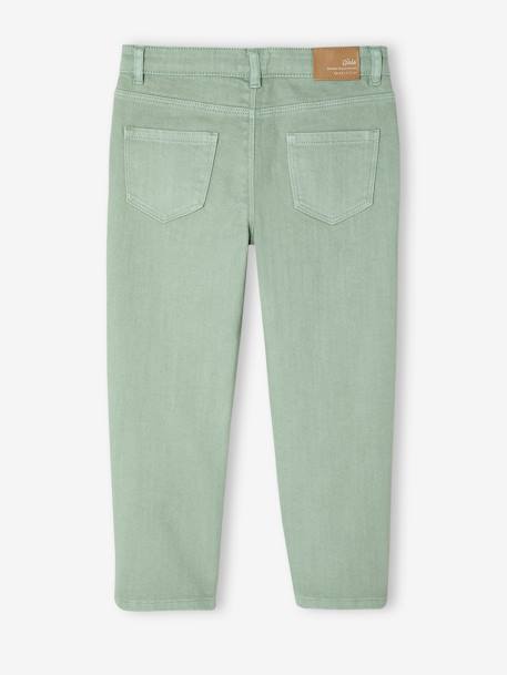MorphologiK slim trousers for girls anthracite+rosy+sage green 