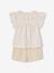 Cotton gauze blouse and shorts ceremony outfit for girls white 