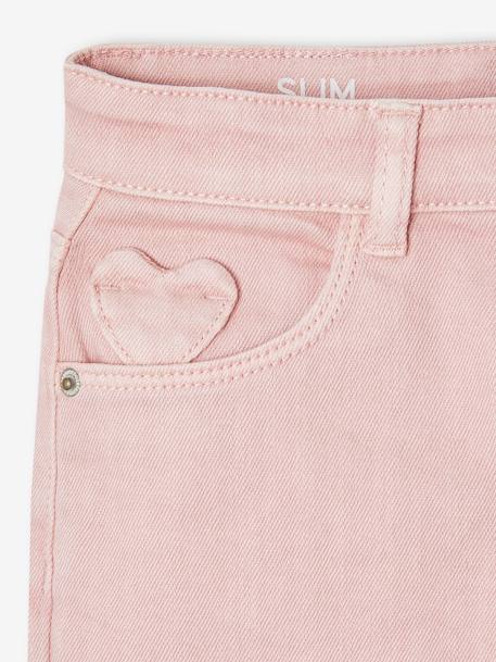 MorphologiK slim trousers for girls anthracite+rosy 