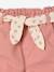 Paperbag Shorts with Belt for Babies grey green+rose 
