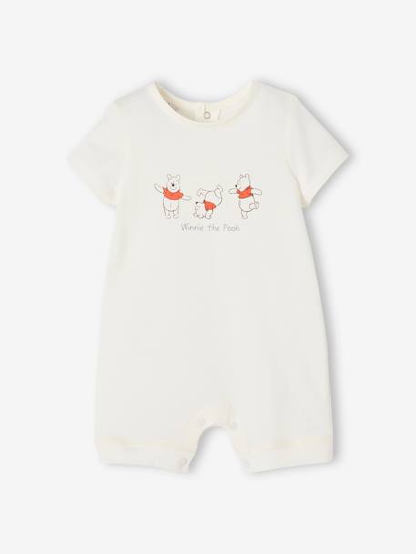 Pack of 2 WINNIE THE POOH Playsuits for Babies, by Disney® ecru 