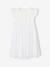 Dual Fabric Occasion Wear Dress in Broderie Anglaise & Tulle, for Girls white 