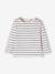 Striped long-sleeved baby t-shirt ecru 