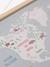 Wall-Mounted Animal World Map wood 