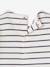 Striped long-sleeved baby t-shirt ecru 