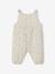 Jumpsuit for Newborn Babies, Embroidery in Cotton Gauze beige+ecru+Light Green/Print+white 