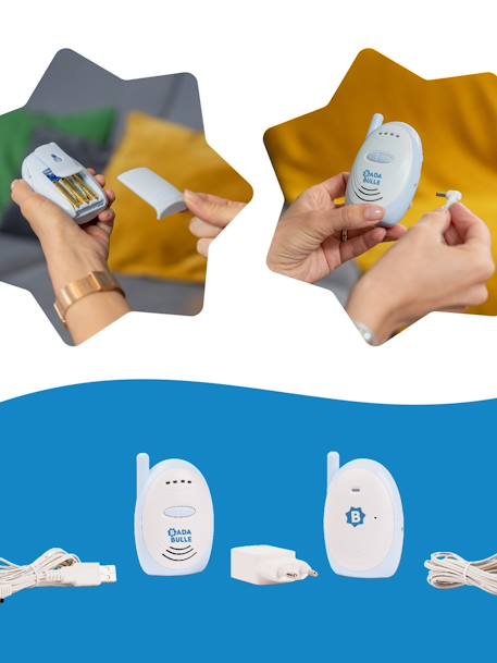 Audio Baby Monitor 300M, BABYMOOV blue 