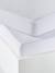 Pack of 2 waterproof mattress protectors in sponge towelling can be boiled white 