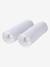 Pack of 2 waterproof mattress protectors in sponge towelling can be boiled white 