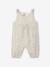 Jumpsuit for Newborn Babies, Embroidery in Cotton Gauze beige+ecru+Light Green/Print+white 