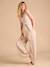Honeycomb Pyjama Jumpsuit for Pregnancy & Nursing, ENVIE DE FRAISE marl beige 