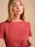 T-Shirt for Maternity, Low Neckline at the Back, in Wide Knit, by ENVIE DE FRAISE khaki+terracotta 