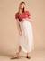 T-Shirt for Maternity, Low Neckline at the Back, in Wide Knit, by ENVIE DE FRAISE khaki+terracotta 