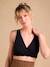 Pack of 2 Seamless Cross-over Nursing Bras, ENVIE DE FRAISE black 