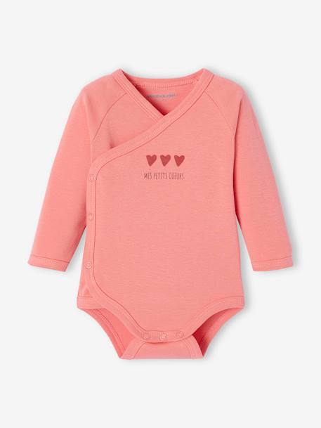 Sleepsuit baby gift set and 2 customisablelittle heart bodysuits sweet pink 