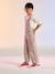 Leather Hook-&-Loop Trainers for Children raspberry pink+white 