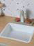 Wooden kitchen with FSC100® wooden accessories ecru+rose+sage green 