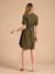Maternity & Nursing Shirt Dress, ENVIE DE FRAISE khaki 