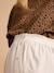 Long Viscose & Linen Skirt for Maternity, by ENVIE DE FRAISE beige 