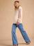 2-in-1 Dual Fabric Jumper for Maternity by ENVIE DE FRAISE beige 