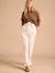 Wide-Leg Trousers in Lightweight Linen Blend for Maternity by ENVIE DE FRAISE beige 