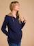 Adaptive Zipped Jacket with Kangaroo Panel by ENVIE DE FRAISE navy blue 