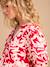 Short Floral Maternity Dress, ENVIE DE FRAISE khaki+red 