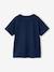 Boys' sparkly space print T-shirt almond green+night blue 