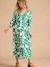 Long Floral Print Dress for Maternity & Nursing by ENVIE DE FRAISE green 
