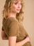 Short Dress with Tie-Front Belly Band for Maternity by ENVIE DE FRAISE olive 