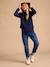 Adaptive Zipped Jacket with Kangaroo Panel by ENVIE DE FRAISE navy blue 