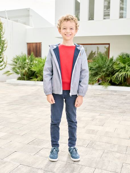 Knitted jumper for boys red 