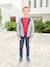 Knitted jumper for boys red 