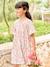 Girl's floral wrap-neck dress multicoloured 