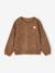 Leopard Sweatshirt for Girls, Mother/Daughter Capsule Capsule, ENVIE DE FRAISE beige+dark grey 